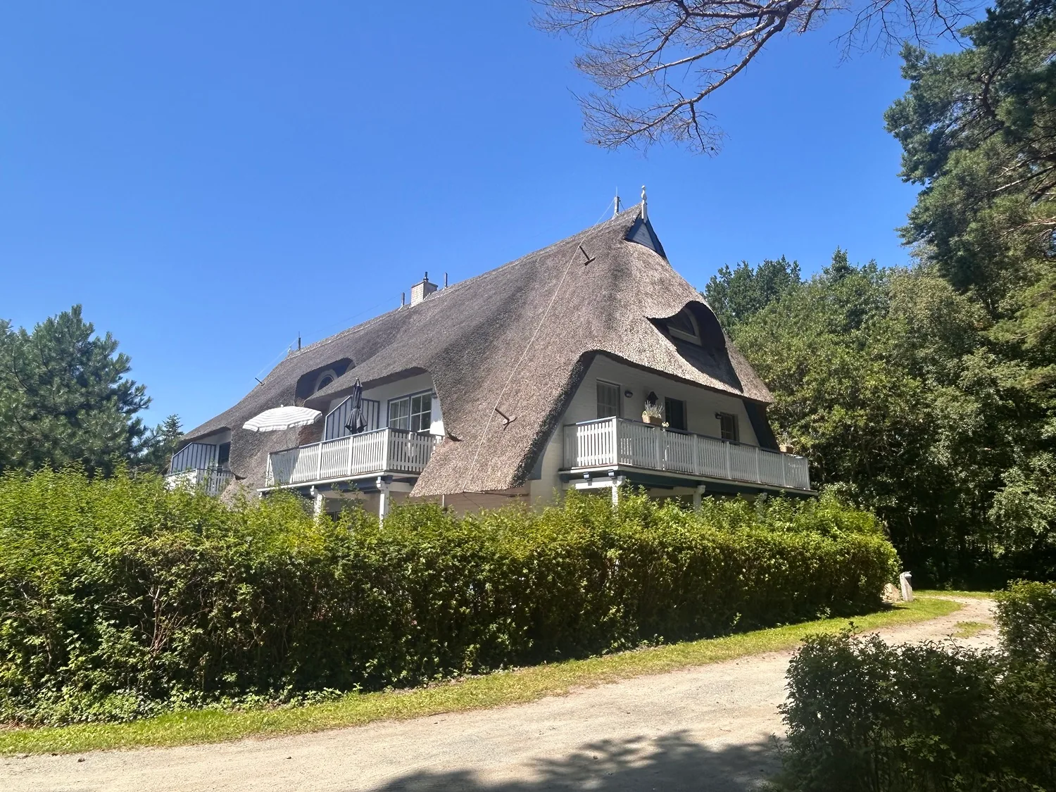 Reetgedecktes Haus der Ferienwohnung Palstek in Achtern Diek, Zingst